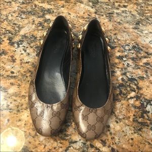 Gucci Logo Babouska Flats sz6.